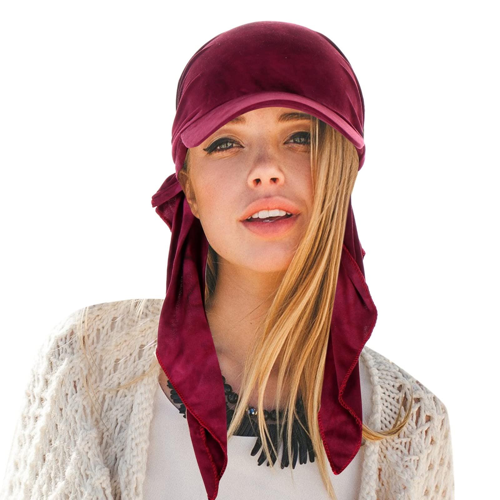 Generic Durags Doo Rag Dew Rags for Men Durags Headwear Hat Headwraps for Men Women Headwear Head Scarf (Hot Pink, One Size)