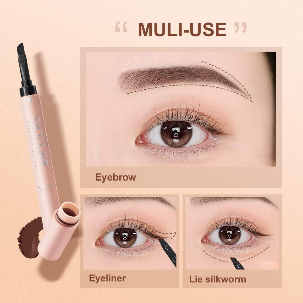 SACE LADY SACE LADY Eye Make Up Set Waterproof Eyebrow Gel with Brow Brushes+ Eyebrow Powder Cream, Long Lasting Pigmented Eye Brow Tinted Corrector Makeup Kit