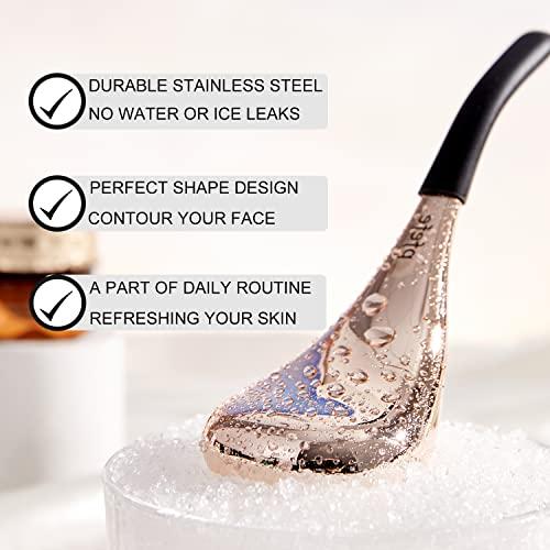 pfefe Pfefe Cryo Sticks for Face, Ice Globes Cryo Globes for Facials, Esthetician Supplies Gifts, Unbreakable Stainless Steel Ice Roller Cooling Spa Balls with Storage Case