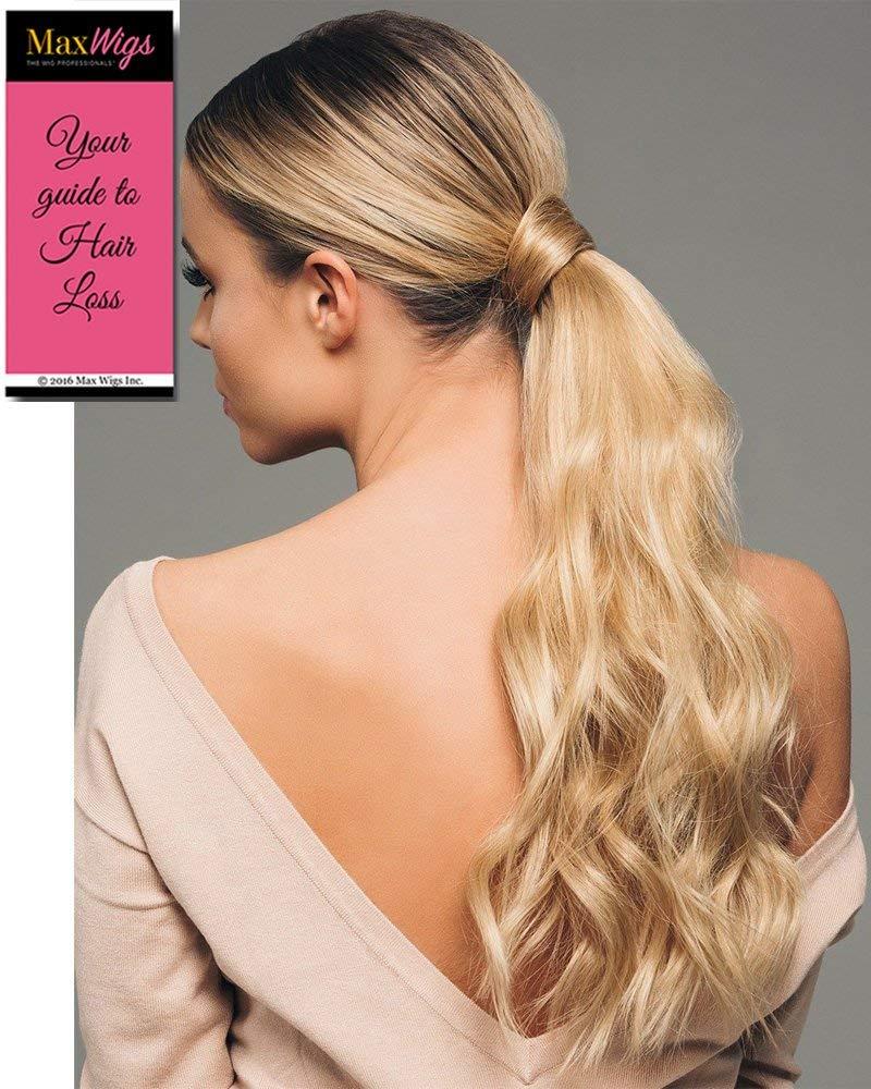 HairDo Hairdo 16\" Human Hair Wrap-Around Pony Color R7HH Strawberry Blonde - Instant Ponytail Add Length Volume Easy Attachment Womens Updo Hair Extension Cola de Caballo de Pelo Humano