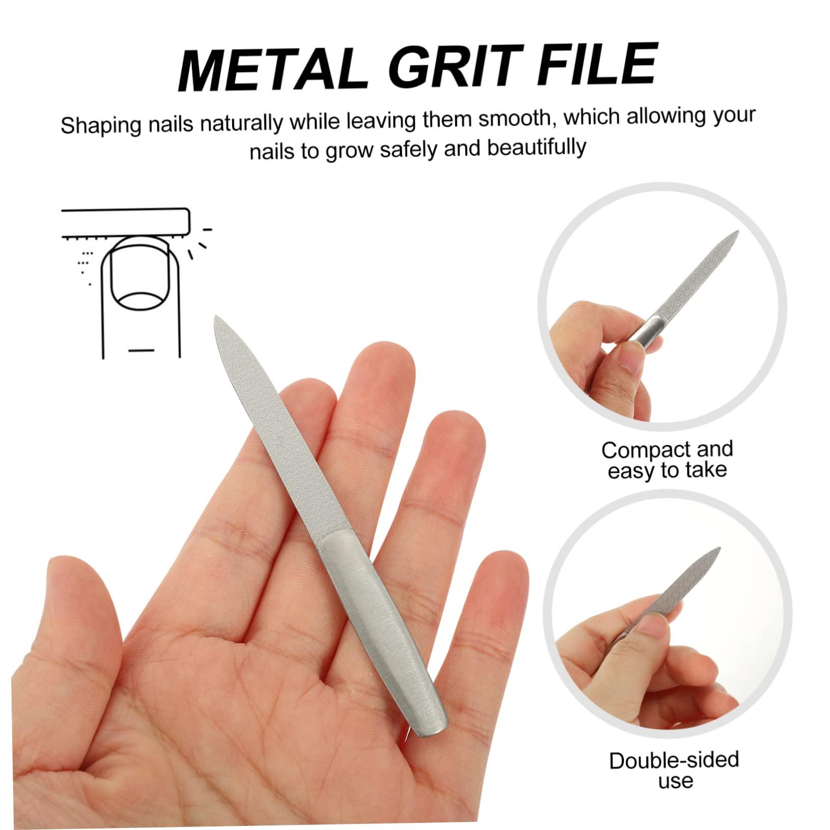 DOITOOL DOITOOL 3sets Professional Nail File Set Stainless Steel Nail Art Tools Fingernail Files Salon Manicure Tool Double-Sided Nail File Kit 6pcs*3