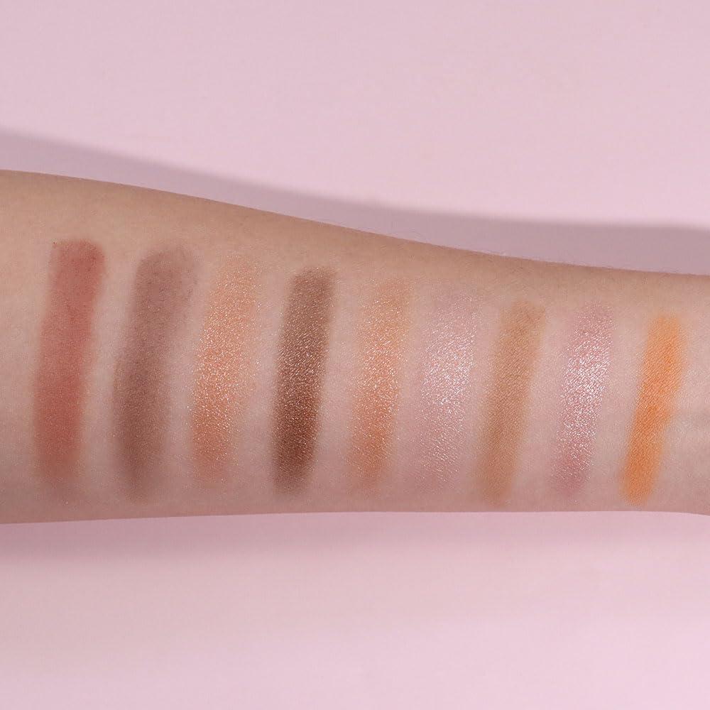 CAKAILA CAKAILA 9 Colors Eyeshadow Palette Makeup,Rose Gold Brown Bronze Ultra-pigmented Shimmer Matte Smoky Eye Shadow Palette,Naturing-Looking Long Lasting Waterproof Blendable