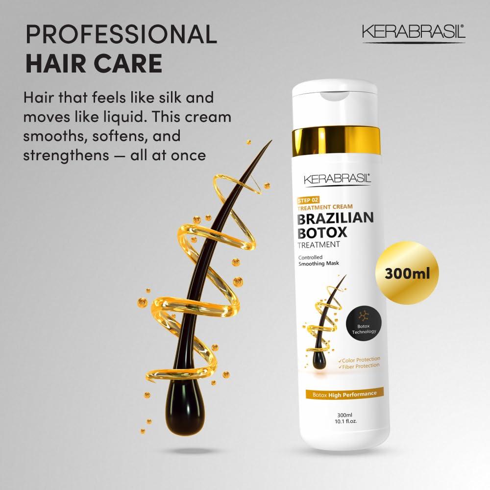 Kerabrasil Kerabrasil Brazilian Keratin Treatment - Deep Repair & Strengthening for Damaged, Frizzy Hair | Smooth & Manageable Locks | Gentle Cleansing, Perfect for Chemically-Treated Hair (Conditioner)