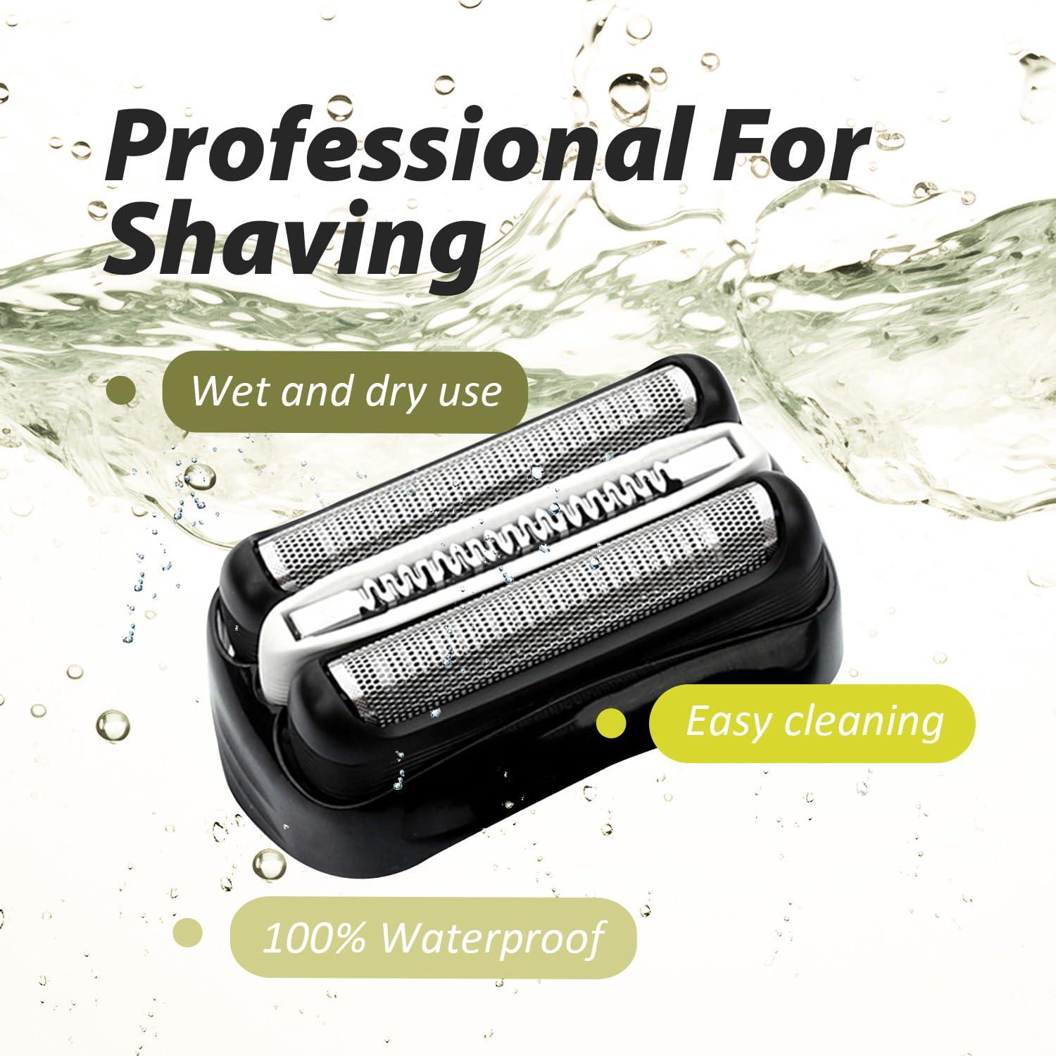 Muyfguo 2Pack 32B Series 3 Electric Shaver Replacement Head Accessories for Braun S3 Foil & Cutter Razor Heads, Applicable for Braun S3 3040s 3010s 310s 3000s 3050cc 3080s 390cc Etc