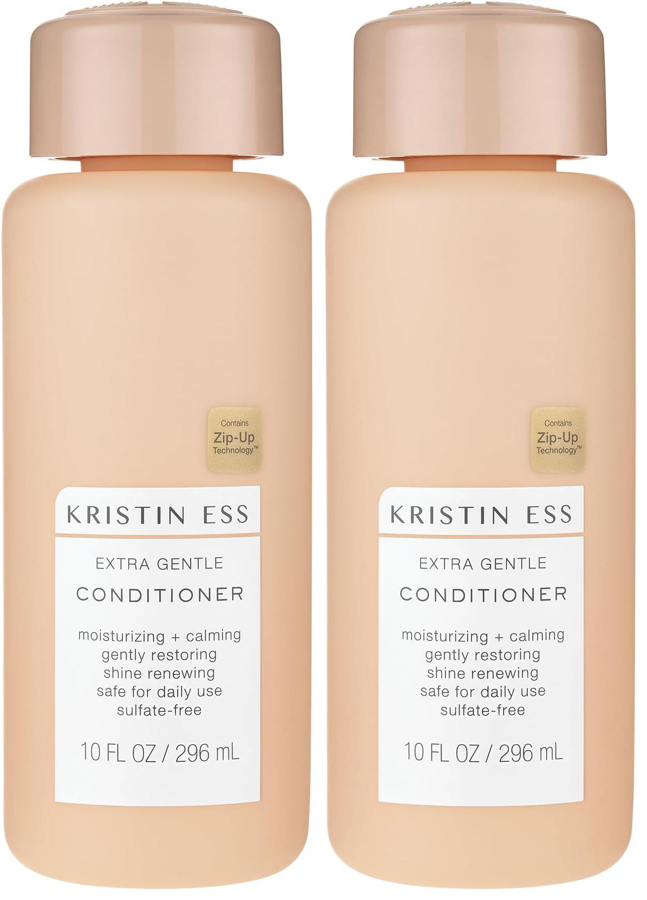 Kristin Ess Kristin Ess Hair Extra Gentle Conditioner for Sensitive Skin + Scalp, Moisturizing + Hydrating Conditioner for Dry Hair, Vegan, Color Safe + Keratin Safe, 10 fl oz (Pack of 2)