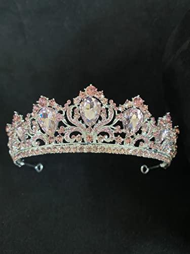 Sunshinesmile Bride Princess Pink Tiaras and Crowns for Women Birthday Crowns for Women Birthday Tiara Princess Crowns and Tiaras