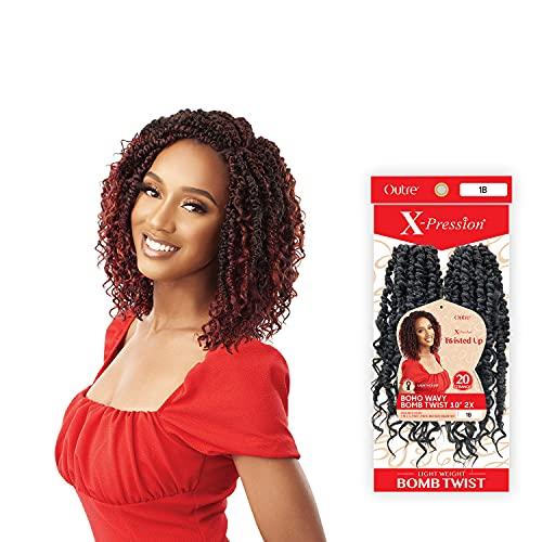 Outre Outre Crochet Braids X-Pression Twisted Up 2X Boho Wavy Bomb Twist 10" (1-pack, 1)