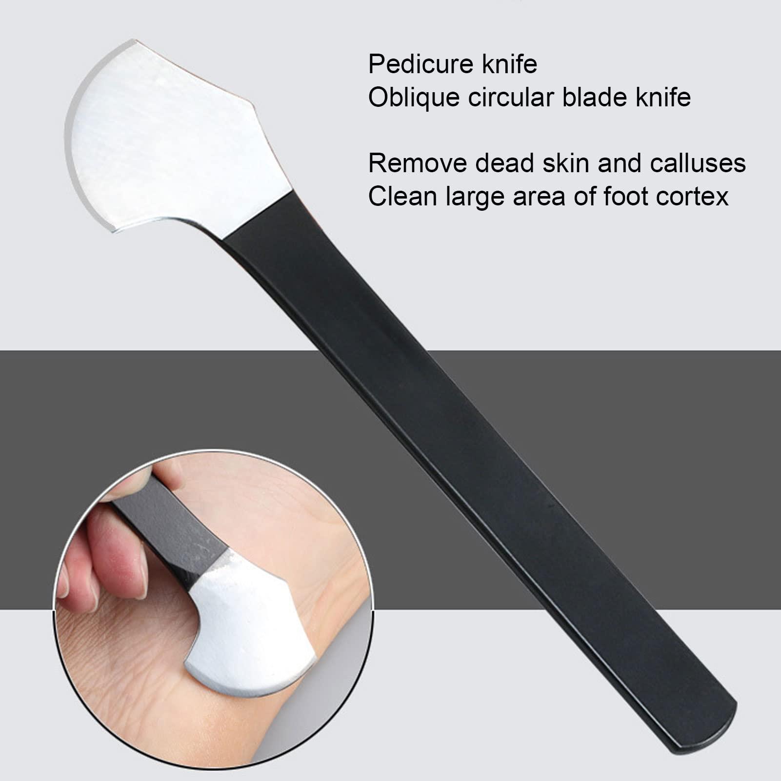TMISHION Pedicure Professional Manganese Steel Dead Skin Pedicure Callus Shaver Foot Corn and Hard Thick Skin Remover Tool Calluse Cuticle Remover Pedicure for Men Women