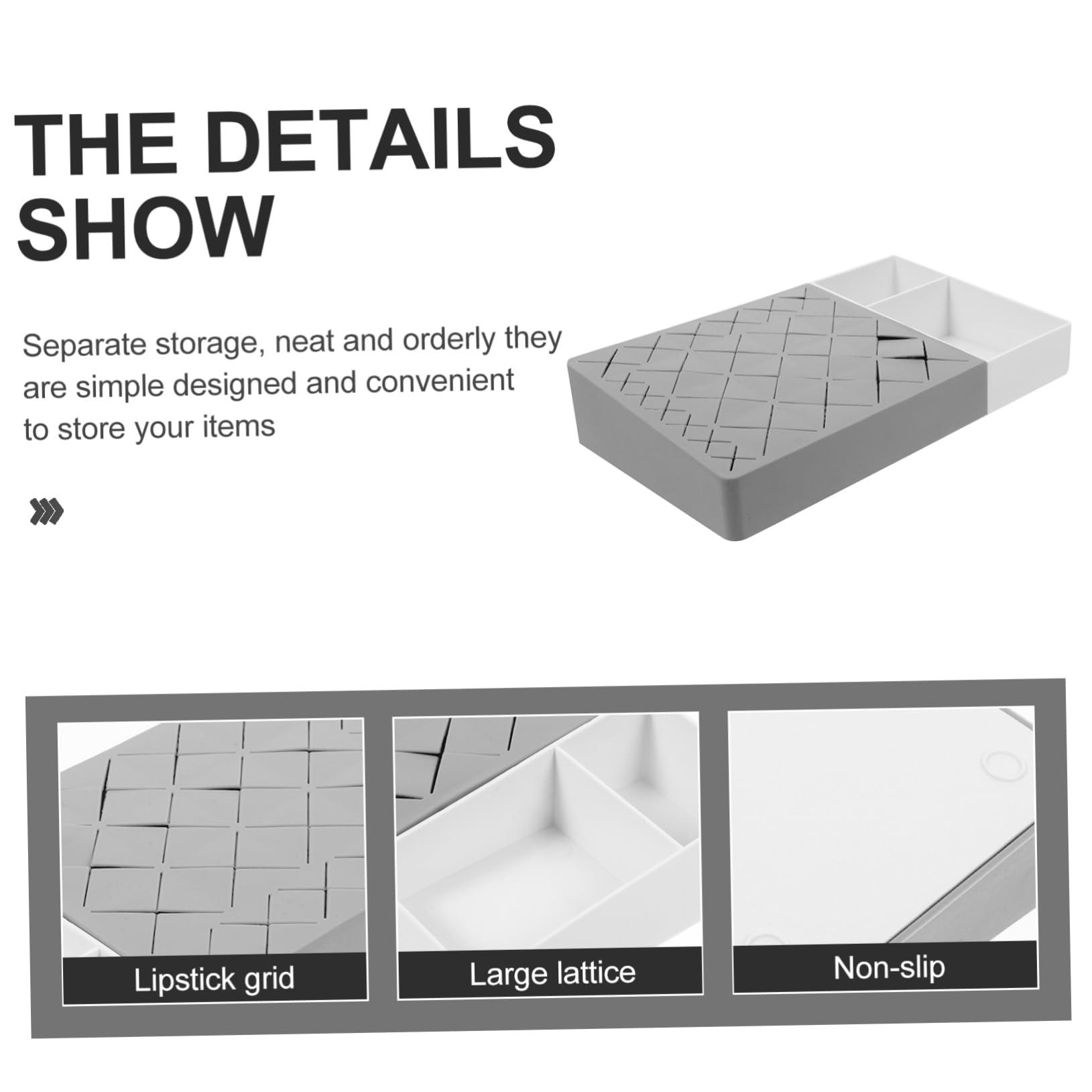 IWOWHERO IWOWHERO Lipstick Display Stand Cosmetic Organizer Rack for Lipstick and Lip Gloss Storage Stylish Makeup Rack for Vanity and Dresser