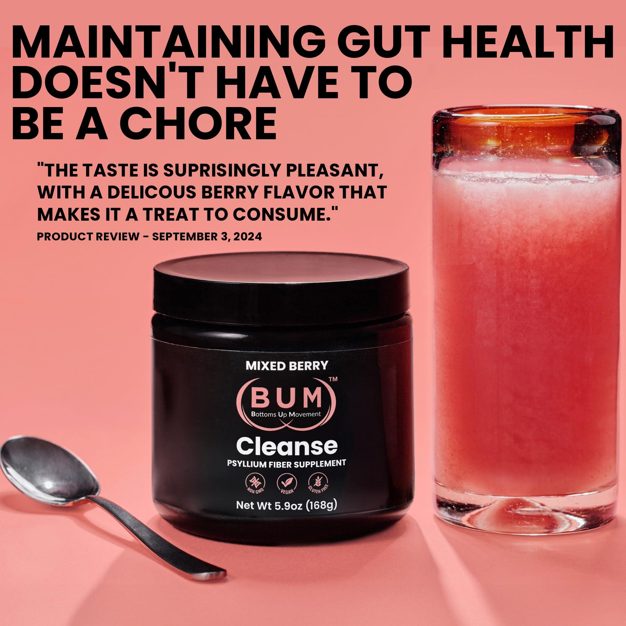 (BUM) Bottoms Up Movement Ultimate Self-Care Bundle: Silicone Lube, Coffee Scrub & Psyllium Fiber Supplement  Long-Lasting Glide, Exfoliated Skin, Clean Digestion for Comfort & Confidence