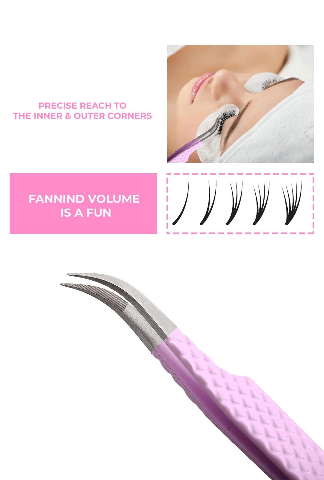 GMI TWEEZERS Fiber Tip Lash Tweezers For Eyelash Extension Tweezers Professional