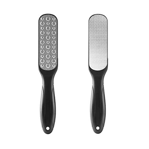 Sucica Sucica 2PCS Foot File, Premium Stainless Steel Foot Rasp File Callus Remover Professional Foot Scrubber - Colossal Foot Rasp and Dual Sided Foot File, Black