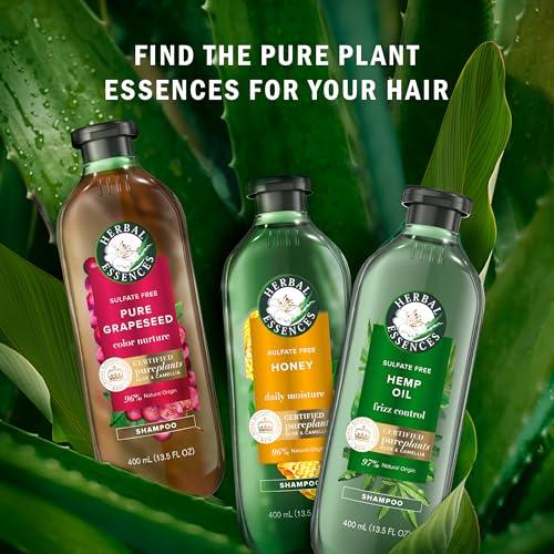 Herbal Essences Herbal Essences Shampoo, 13.5 Fl Oz, Honey Daily Moisture, Sulfate Free, Nourishes, with Certified Camellia Oil and Aloe Vera, For All Hair Types, Especially Dry Hair