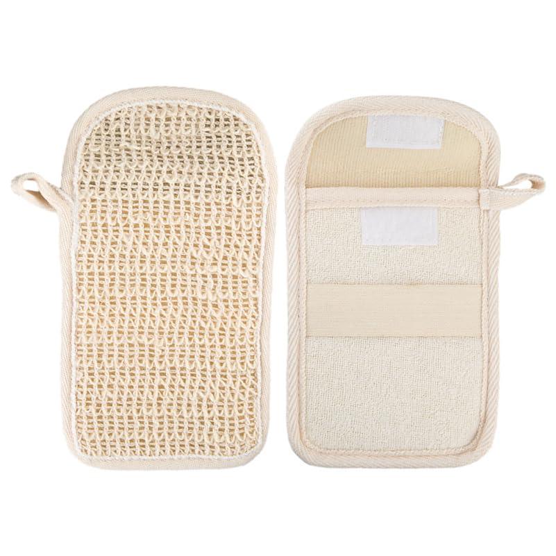 Healvian Healvian 2pcs Bar Soap Bag,Cotton Linen Exfoliating Soap Pouch,Soap Saver for Bar Soap,Soap Scrubber Pouch,Soap Bar Bag for Bath Shower,Soap Exfoliating Bag,Reusable Soap Mesh,Soap Saver Pocket
