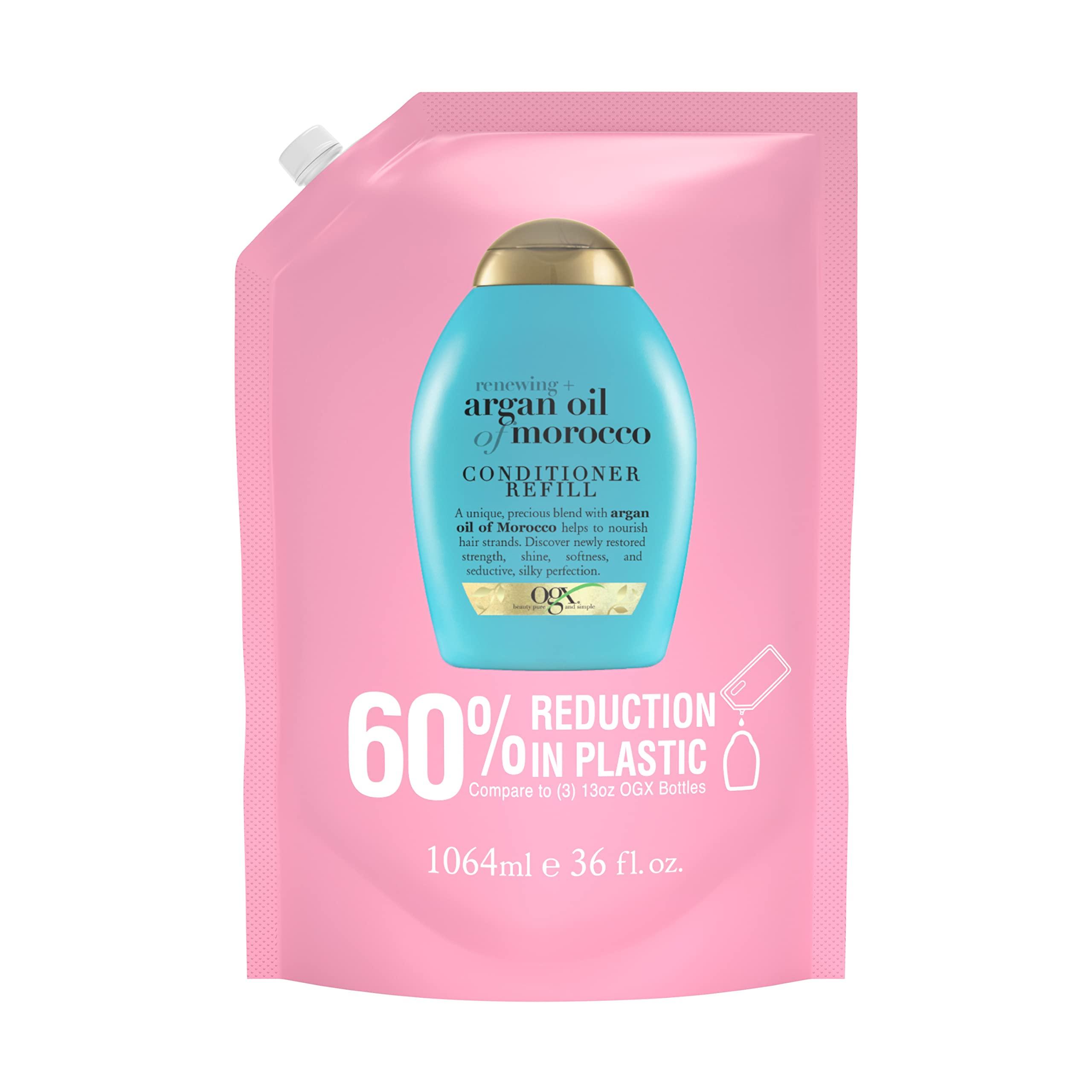 OGX OGX Renewing + Argan Oil of Morocco Conditioner Refill Pouch for Strong Healthy-Looking Hair, 36 Fl Oz