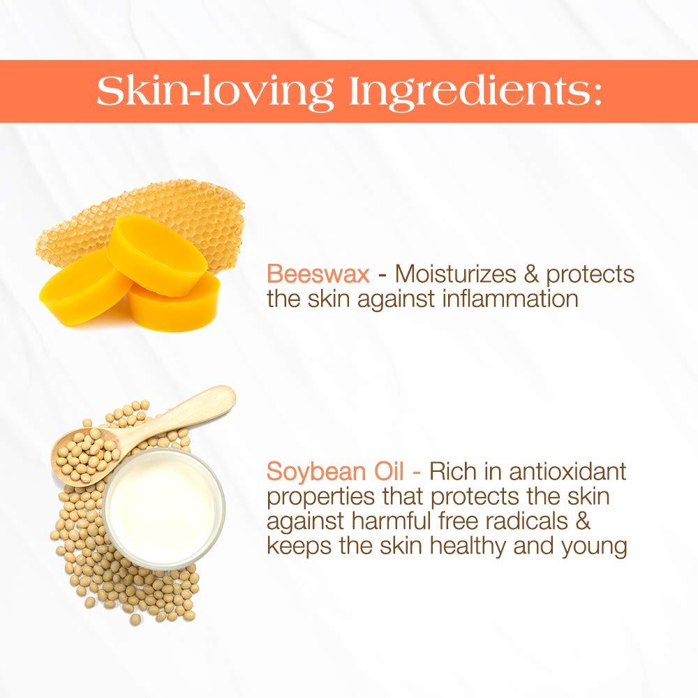 GiGi GiGi Brazilian Bikini Wax Microwave Formula, Painless, Residue-Free Hard Wax for Coarse Hair, Perfect for Sensitive Areas, 8 oz, 1-pack