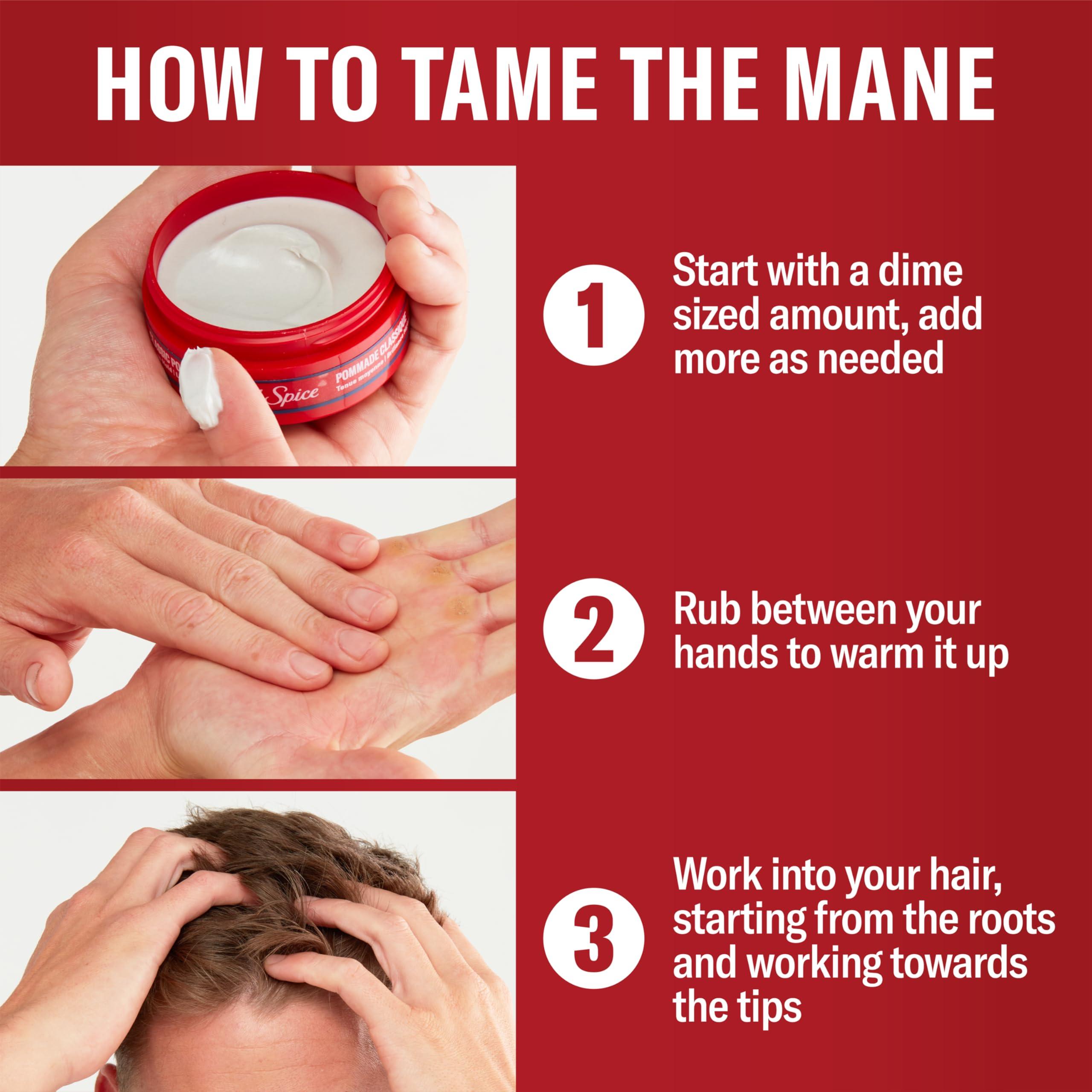 Old Spice Old Spice Classic Pomade for Men, Medium Hold with Low Shine, 2.22 oz