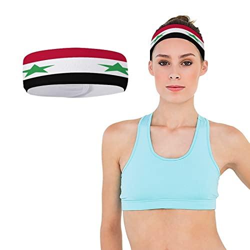MAIPHUONGANH MAIPHUONGANH Syrian Flag Sports Turban,Headband High Bullet Headwear Wristband Hair Accessories Print Headscarf