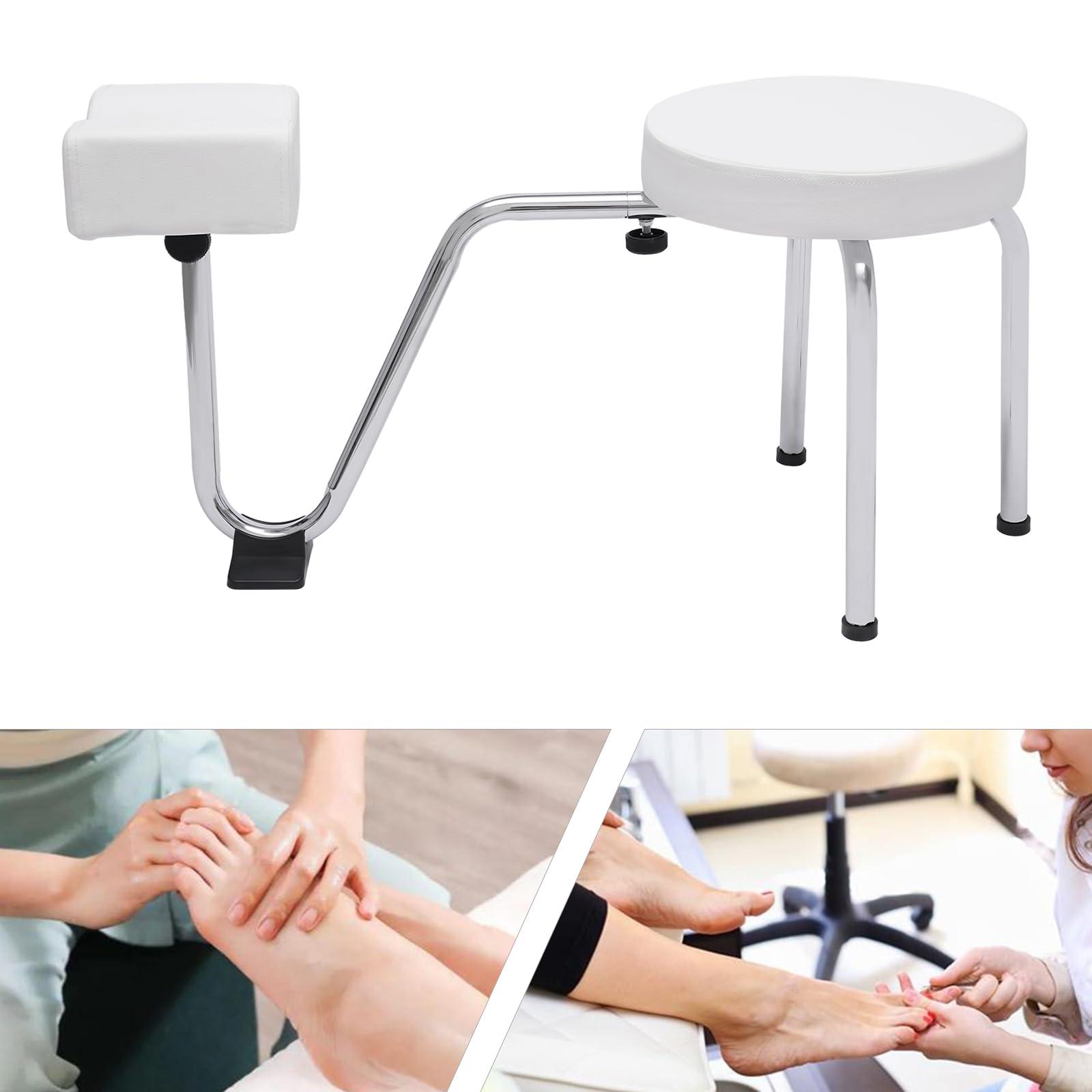 OUKANING Pedicure Foot Rest,Pedicure Foot Rest Stool Chair, Adjustable Leg Rest Pedicure Stool, Pedicure Stand Tool, Beauty Pedicure Kit,Anti-slip Pad Pedicure Foot Rest Stand for Nail Spa Beauty Salon Home
