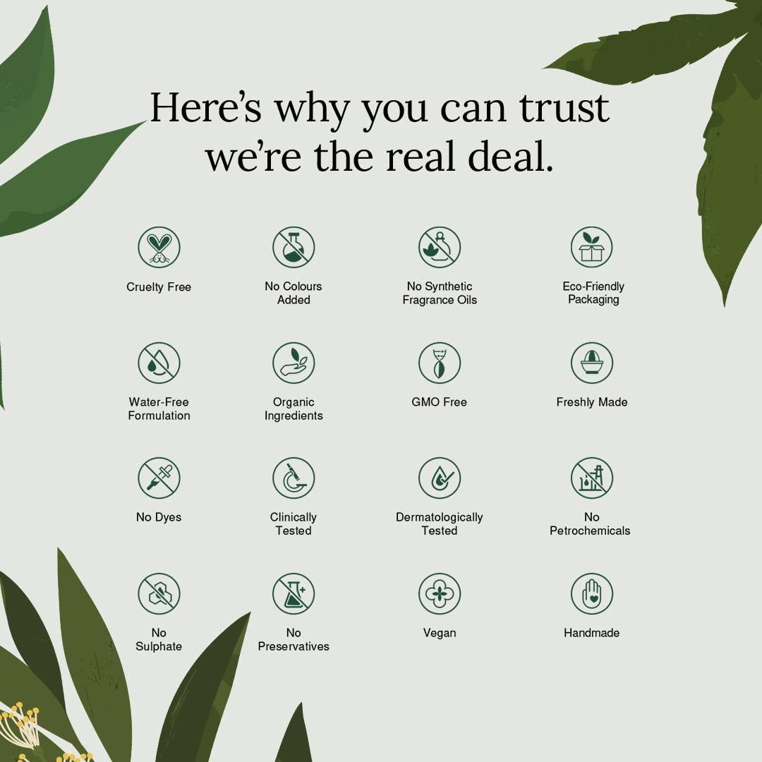 Juicy Chemistry Juicy Chemistry Hemp, Tea Tree & Neem Face Cleanser, Face Wash For Acne & Blackheads, Certified Organic, Vegan, Cruelty Free, Face Wash For Women & Men (100 Milliliters Clear)