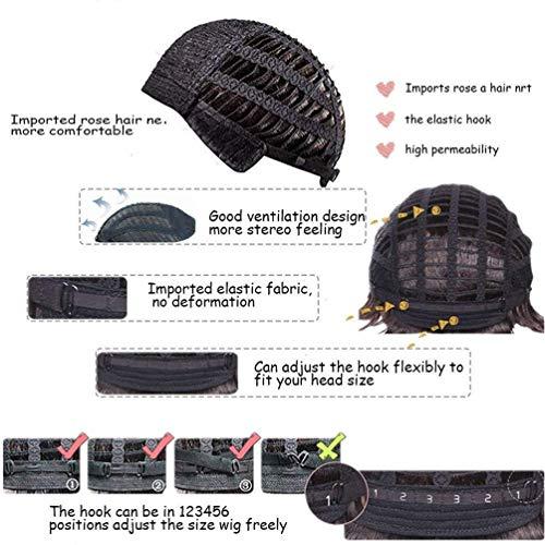 Beweig Beweig Short Curly White Wigs for Women Fluffy Natural Looking Synthetic Hair Daily Wigs for Old Ladies