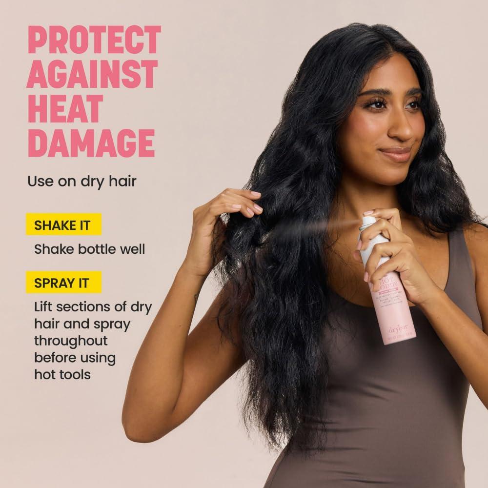 Drybar Drybar Hot Toddy Heat Protectant Mist Coconut Colada Scent - Full Size| Lightweight Heat Protectant for Hair protects from Heat & Styling with Curling, Straightening and Styling Irons