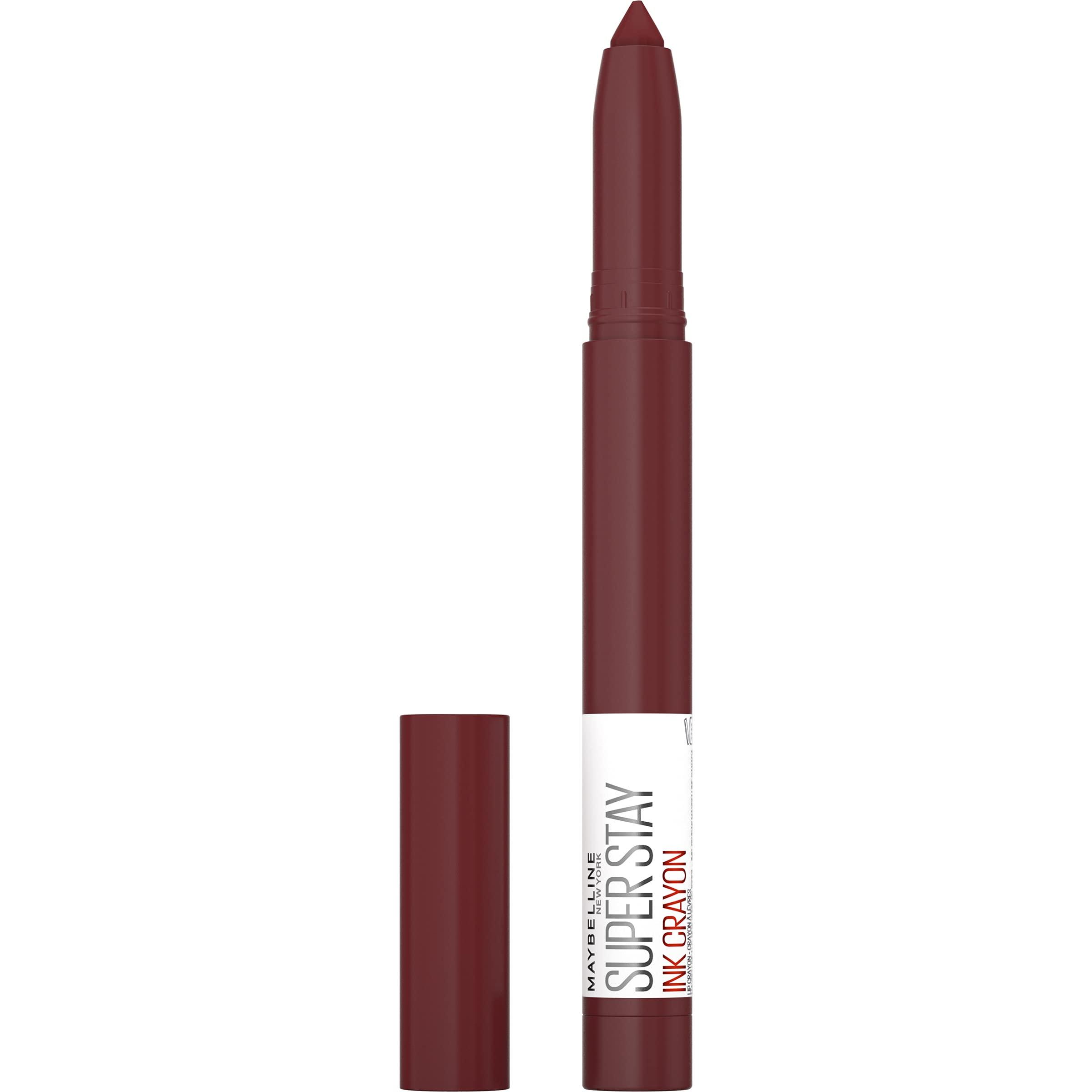 Maybelline New York Maybelline Super Stay Ink Crayon Matte Longwear Lipstick Makeup, 165 Drive The Future, 0.04 oz