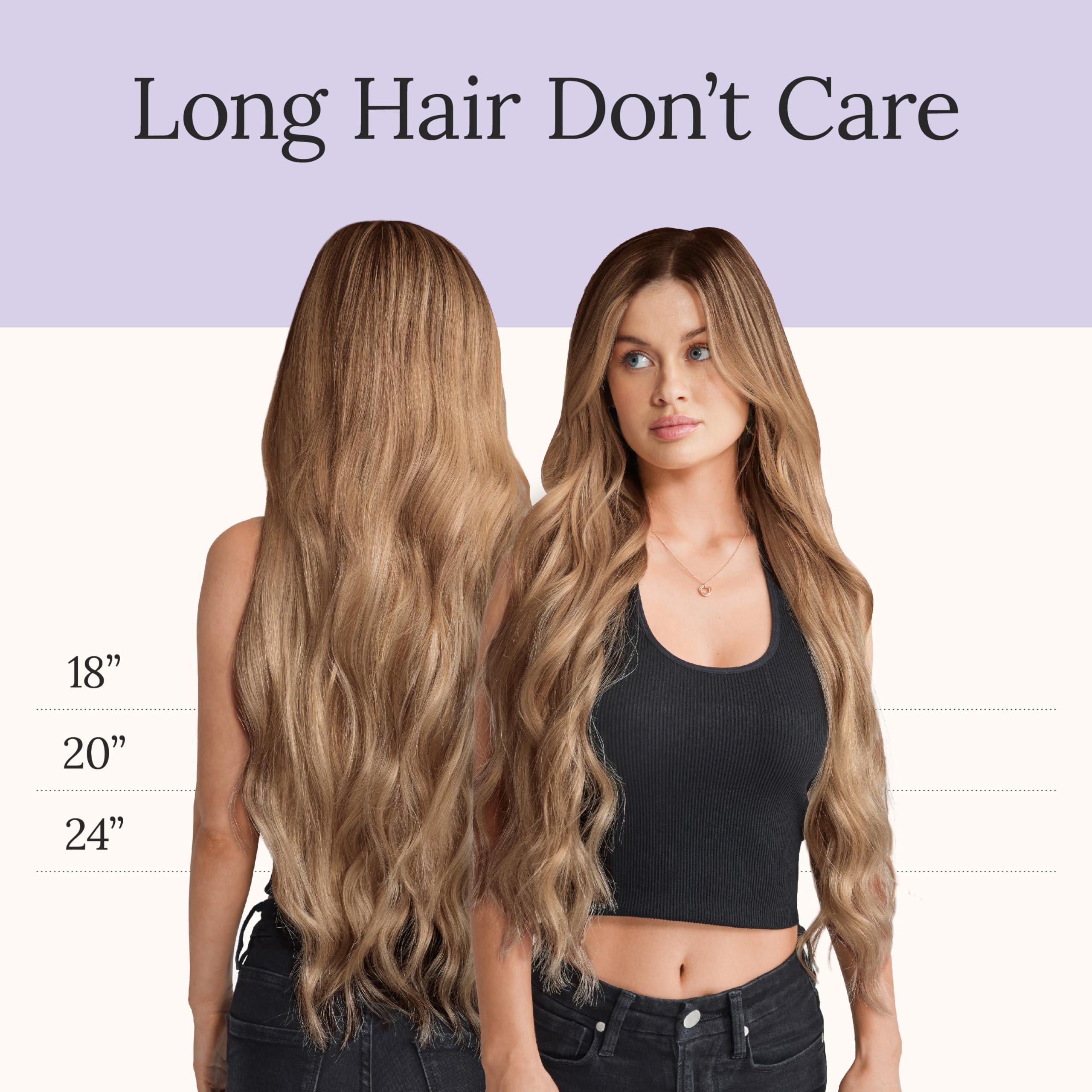 Zala Zala Invisible Tape In Hair Extensions - Premium Human Remy Hair Extensions with Easy Installation - Uses Lightweight, Non-Damaging Tape Adhesive Tabs - Cinnamon (50g / 18 inch)