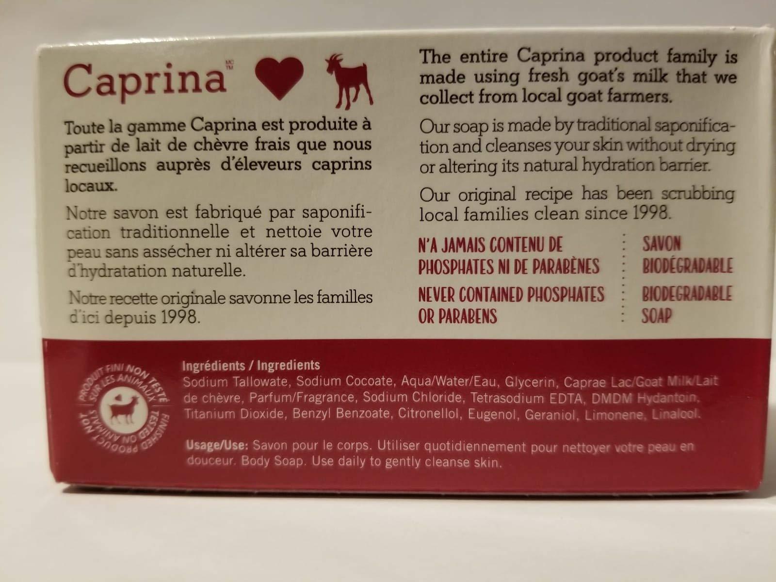 Caprina 6 x Caprina Fresh Goat's Milk Soap, Original Formula, 110g (3.9oz) (6) by CANUS