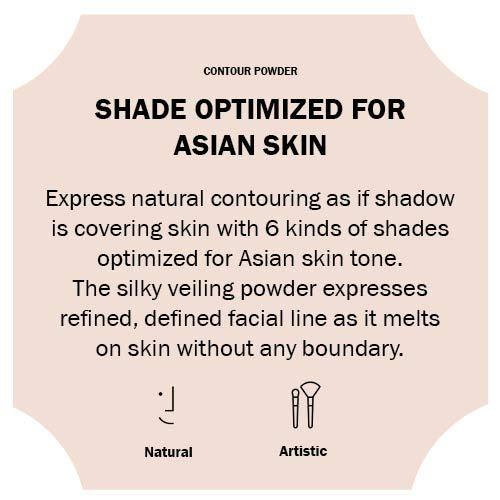 Espoir ESPOIR Contour Powder #6 Tan | Natural Shadowing Effect with Flawless Tone | Light-Silky Veil Texture