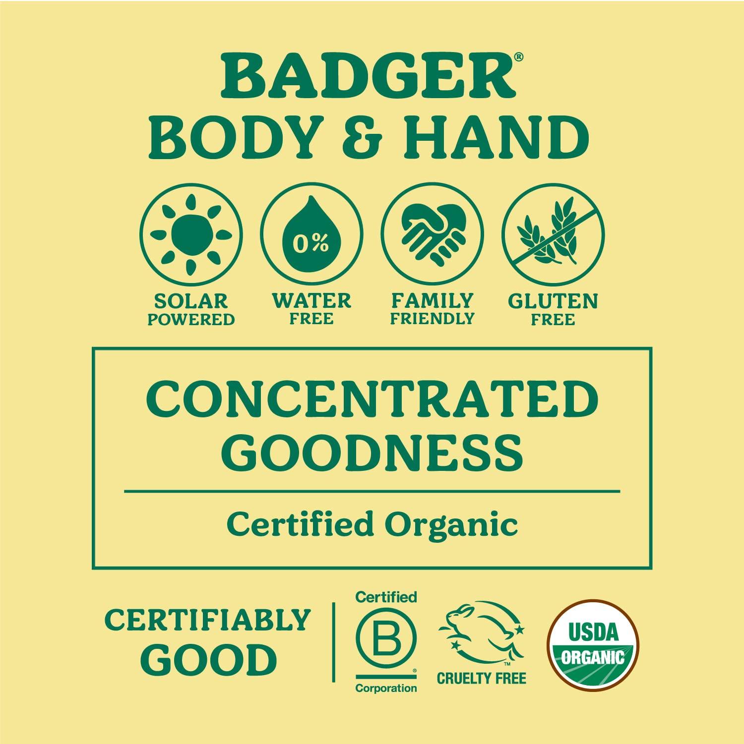 Badger Badger Foot Balm, Organic Tea Tree & Olive Oil Foot Care for Dry Cracked Heels, Cracked Heel Repair for Dry Cracked Feet, Foot Cream Heel Balm, 2 oz