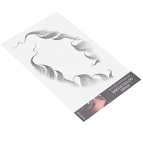 Agatige Waterproof Fake Hairline Sticker, Natural Edge Hair Tattoo Hair Tattoo Sticker for Women (#5)