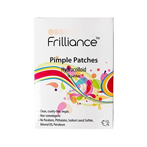 Frilliance Frilliance Pink Heart Shaped Hydrocolloid Acne Pimple Patches for Zits and Blemishes (18 Count, 2 Sizes) Spot Treatment Stickers for Face & Skin, Vegan and Cruelty Free