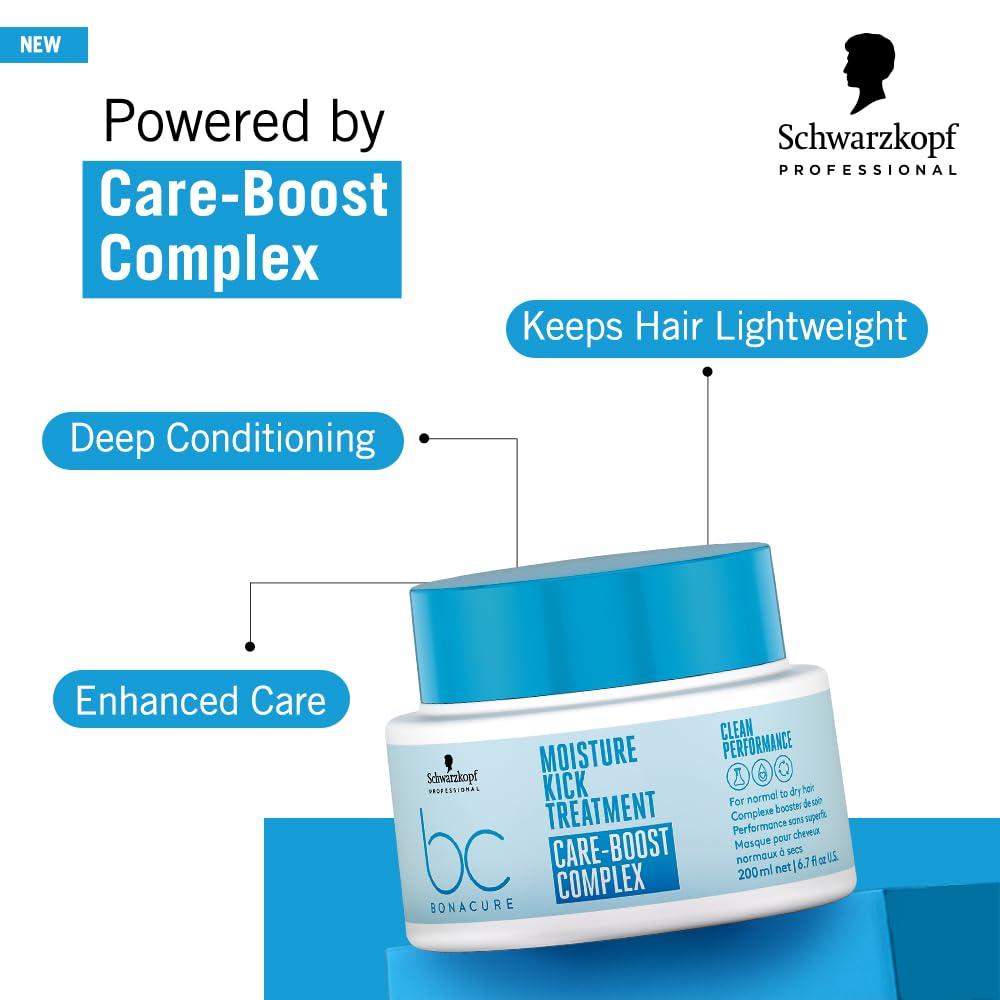 Schwarzkopf BC BONACURE Hyaluronic Moisture Kick Treatment, 6.7-Ounce