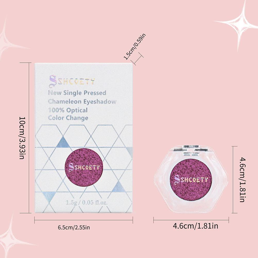 WNPXQNT Chameleon Eyeshadow,Holographic Glitter Cosmetics Eyeshadow,Shifting Eyeshadow,Single Shadows Ethereal Single Color Eyeshadow With Exquisite Glitters for Women Girls