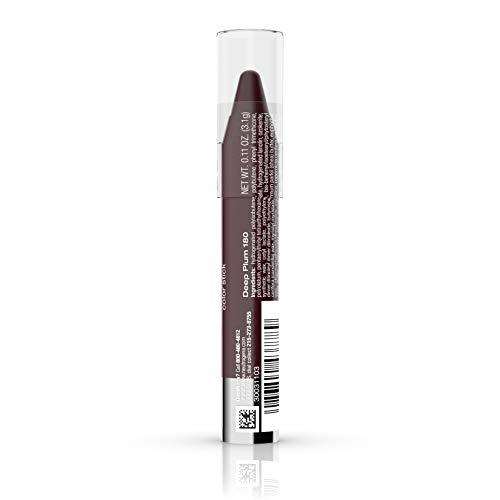 Neutrogena Neutrogena MoistureSmooth Color Stick for Lips, Moisturizing and Conditioning Lipstick with a Balm-Like Formula, Nourishing Shea Butter and Fruit Extracts, 180 Deep Plum, 011 oz (Pack of 2)