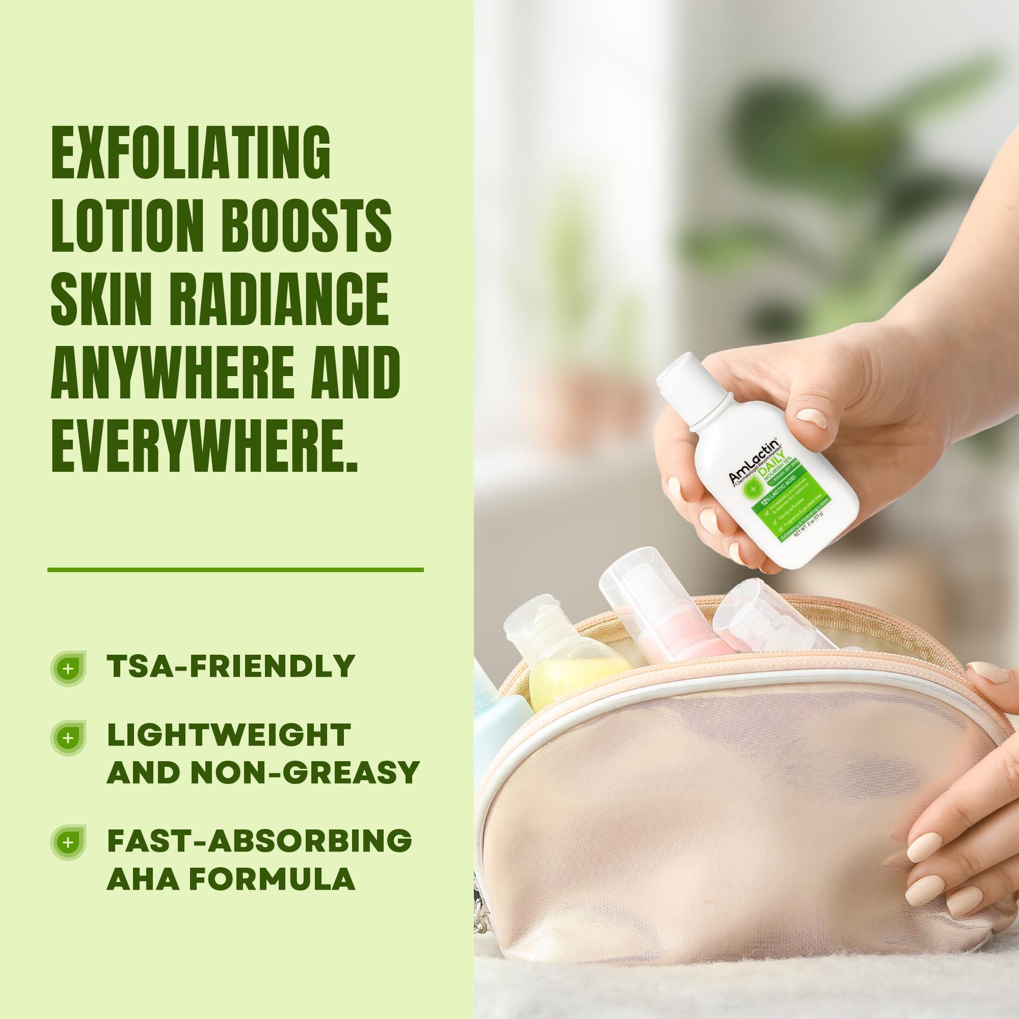 AmLactin AmLactin Daily Nourish 12% - 2oz Bottles (6 Pack) - Body Lotion With 12% Lactic Acid, Dermatologist-Recommended