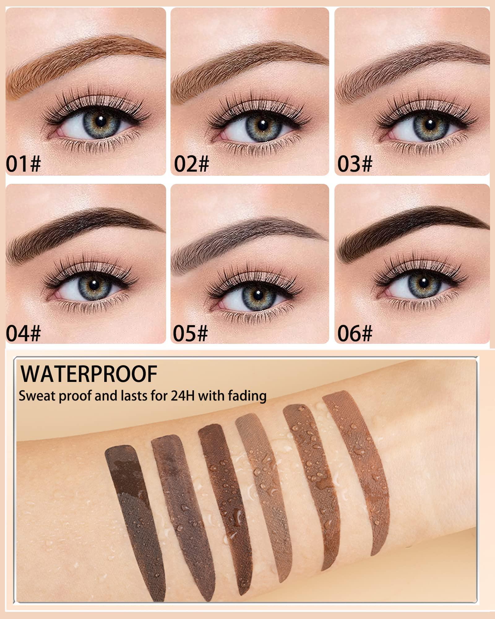 LYSdefeu Waterproof Tinted Eyebrow Gel Taupe & Clear Brow Setting Glue, Liquid Mascara Eye Brow Gel, Long Lasting Smudge-Proof Brow Filler Eye Makeup,Brow Fast Sculp,Christmas Makeup Gift Set for Girl Women-05