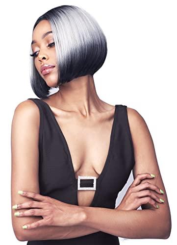 BOBBI BOSS BOBBI BOSS 6 inches HD Lace Part Wigs - MLF640 MATILDA, Short Bob Hair wigs with Baby Hair, High Heat Resistant Wigs (TFL1/613)