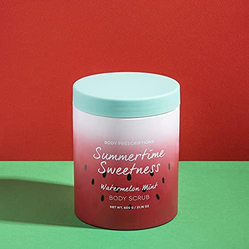 Body Prescriptions Body Prescriptions "Summertime Sweetness" Body Scrub, Exfoliating Body Wash, for Nourished and Ultra Smooth Skin, Cleanser Infused with Watermelon and Mint