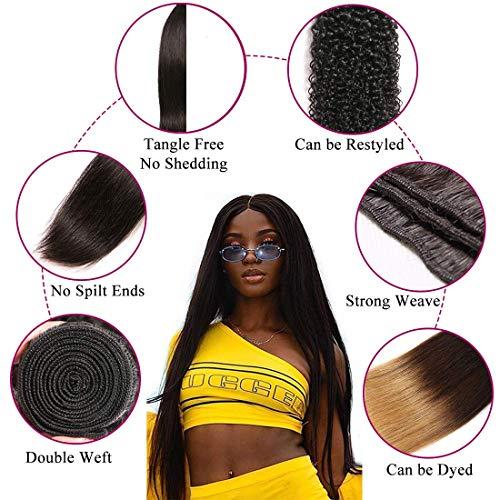 Yifute Brazilian Straight Hair 22 22 22 Inch 3 Bundles 100% Unprocessed Soft Human Hair Natural Color Hair Weave Human Hair Bundles (Natural bundle, 22 22 22)