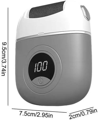 FENGKUI Electric Foot File,Foot Grinder,Electric Callus Remover for feet, Upgrade Digital Electric Foot Polisher,Electric Foot File Grinding Machine,Foot File Electric,for Heels, Arches, Soles(Gray)