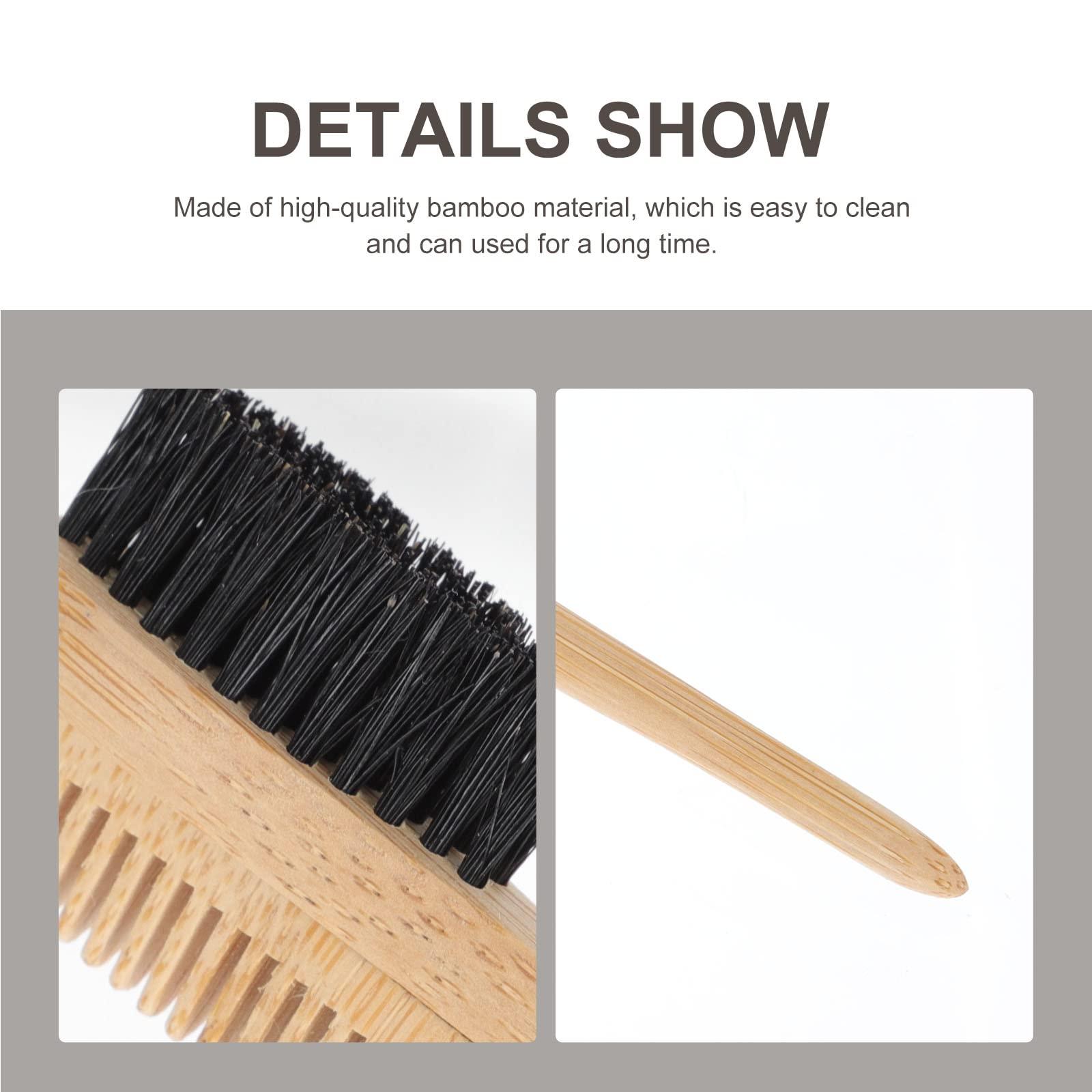 Beavorty 1pc Bamboo Double Eyebrow Brush Multi-effect Comb Eyebrow Trimming Tool Small Eyebrow Brush Double Heads Eyebrow Comb Cleaning Brush Women Styling Eyebrow Brush Eyelash Comb