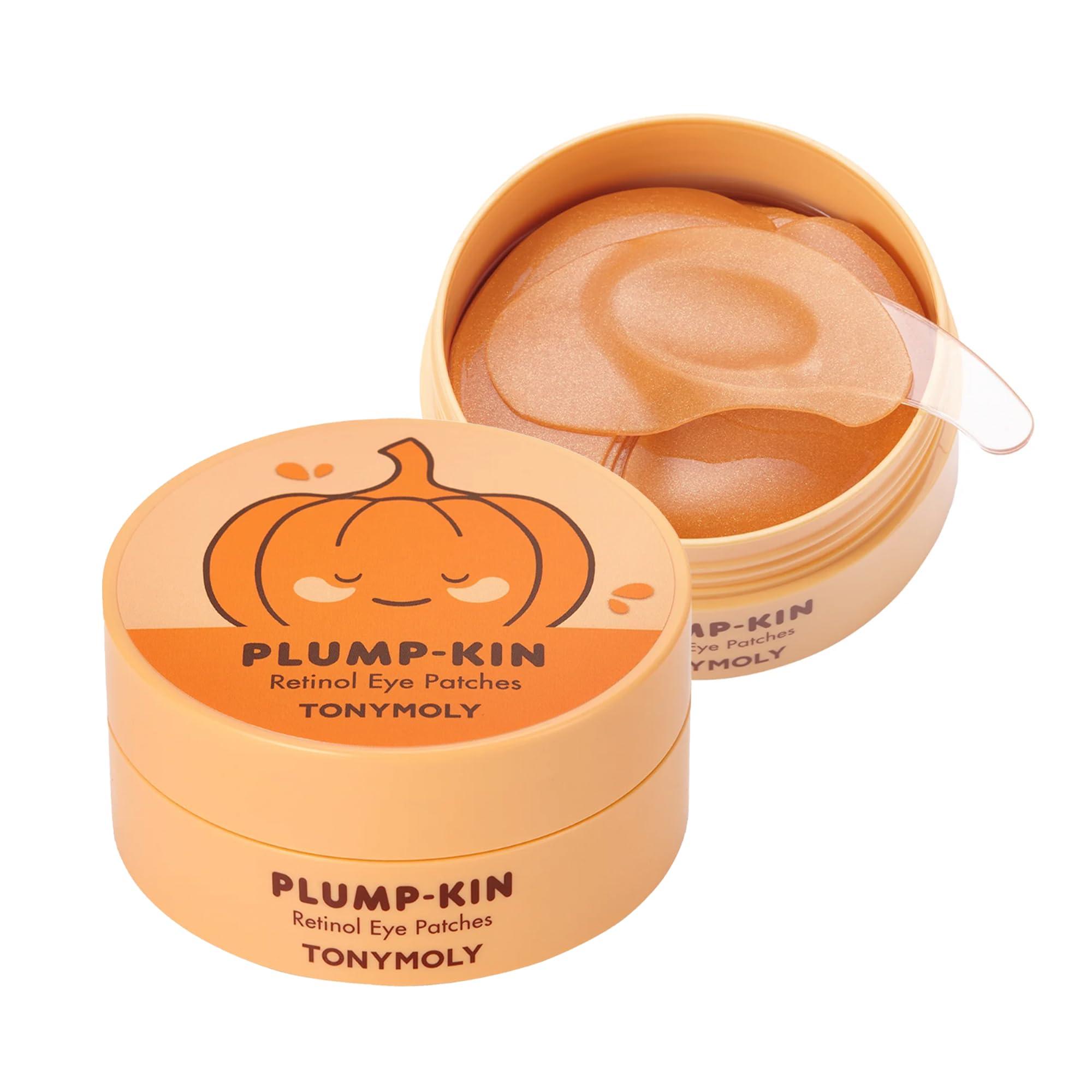 TONYMOLY TONYMOLY Plump-kin Retinol Hydrogel Eye Patches, Plump & Smooth Under Eyes for Youthful & Bright Skin, 90 g. (30 Pairs)