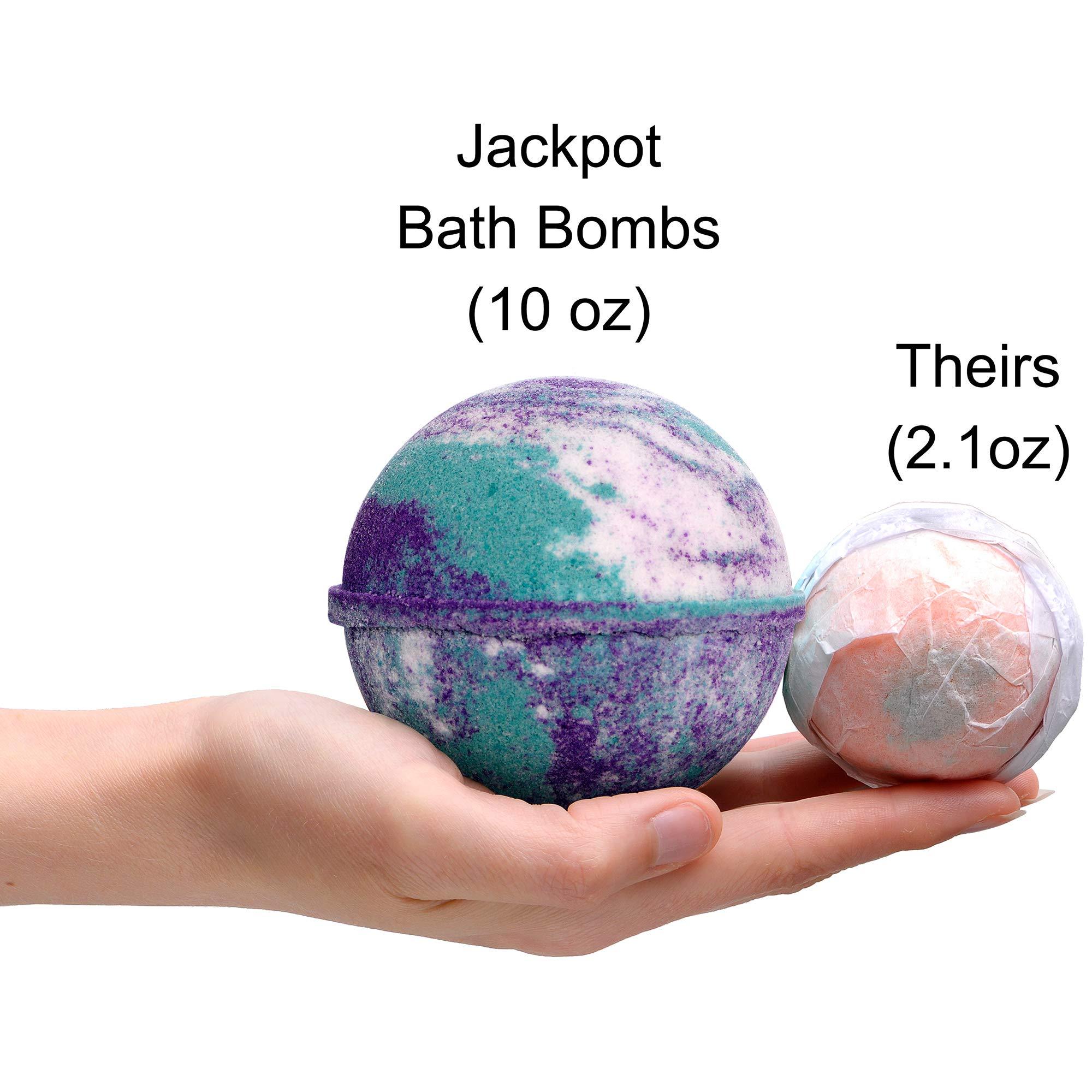 Jackpot Candles Bath Bomb with Size 6 Ring Inside Mermaid Daydream Extra Large 10 oz. Made in USA