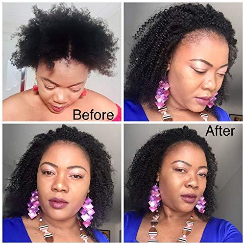 Slove Hair Slove Hair 3C 4A Afro Kinky Curly Clip in for African American Hair Extensions Double Wefted Thick Big Kinky Curly Clip ins 8 Pieces 120g 24inch