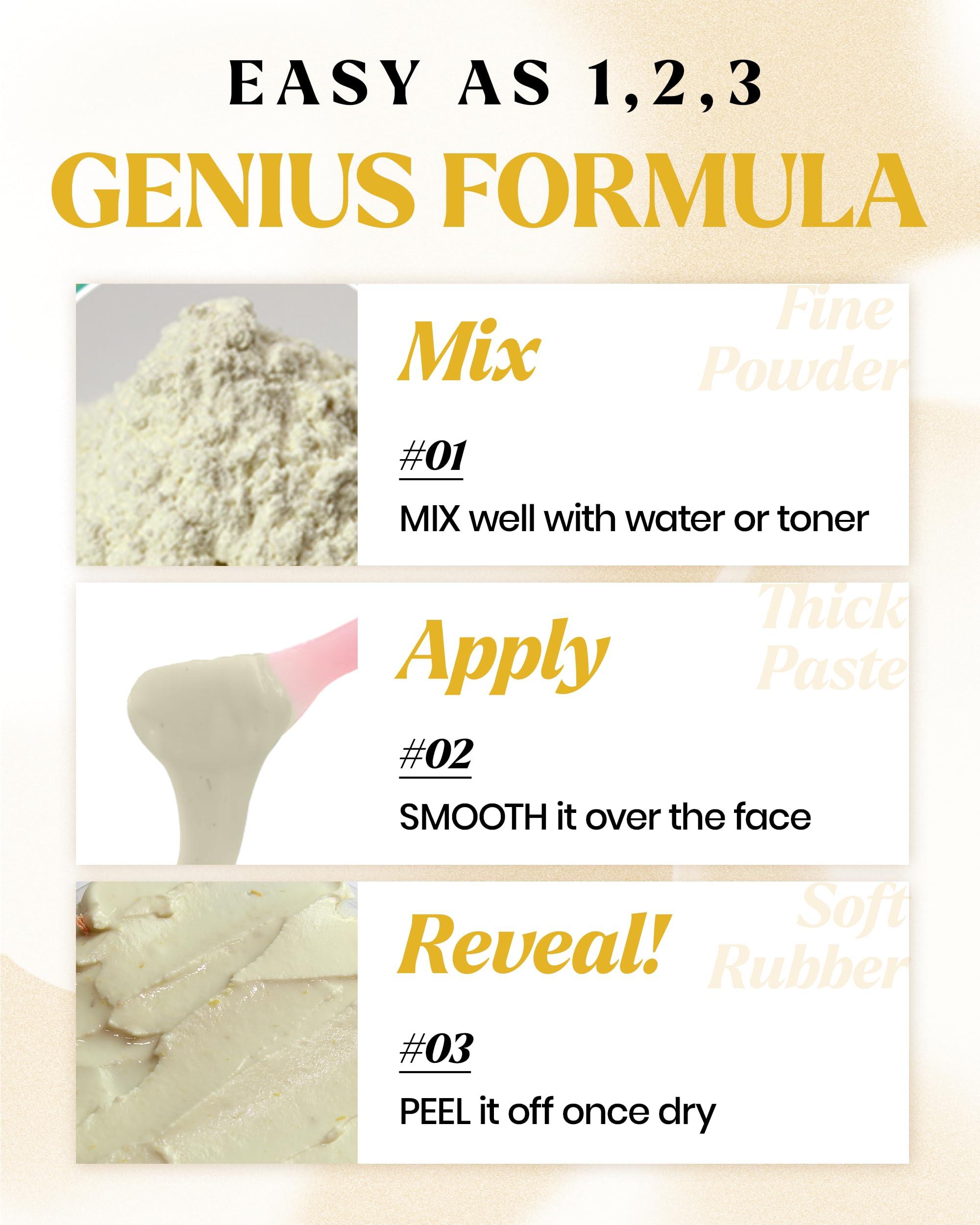 LINDSAY HOME AESTHETICS LINDSAY Premium Modeling Pack w/Tool Set (Bowl, Spatula, Measuring Spoon) - Korean Skin Care Calendula Modeling Mask - Moisturizing and Soothing Mask Spa Facial Peel-off Mask (Calendula, 2.2 lbs)