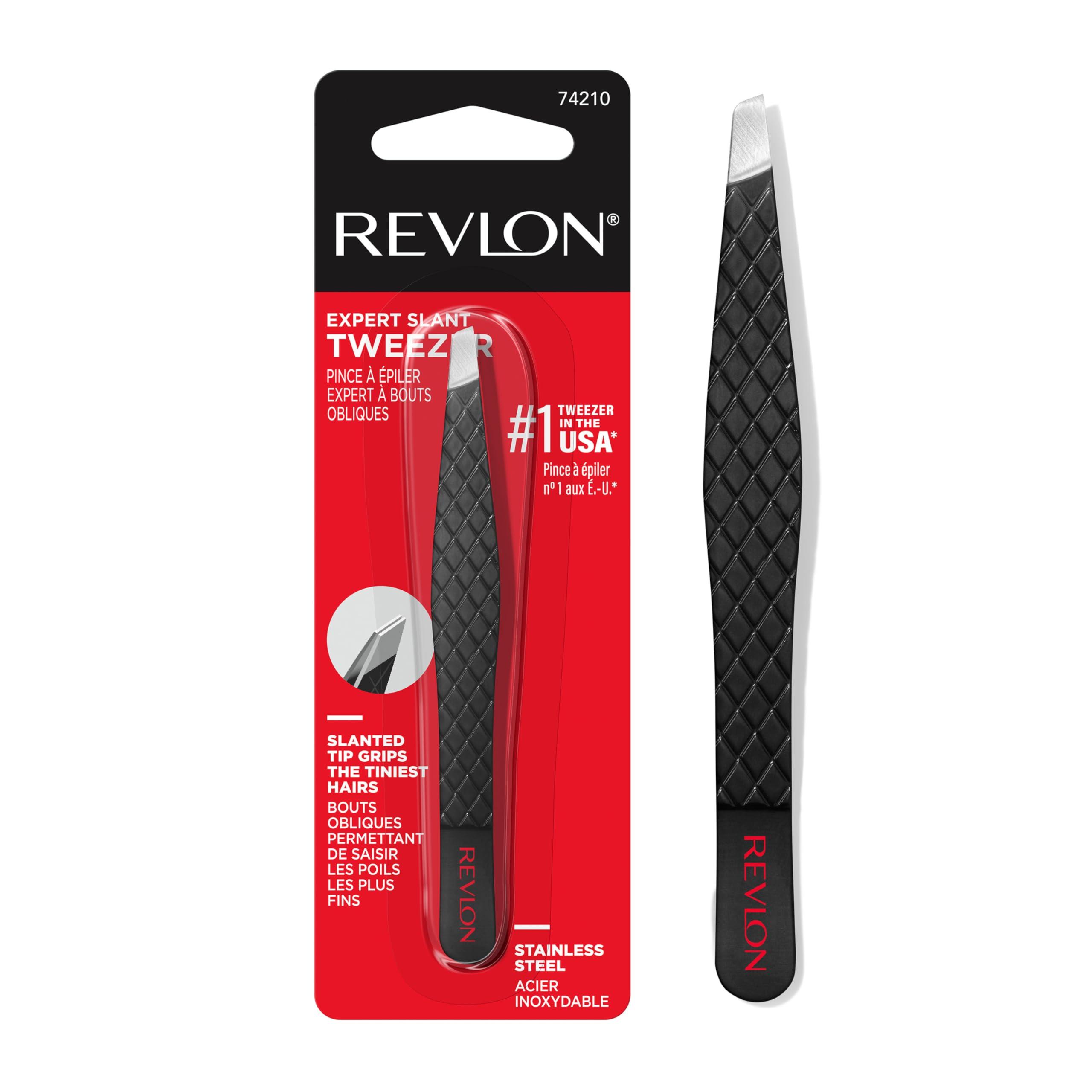 REVLON Revlon Expert Slant Tweezer, High Precision For Easy Hair Removal, Made With Stainless Steel, 1 Count