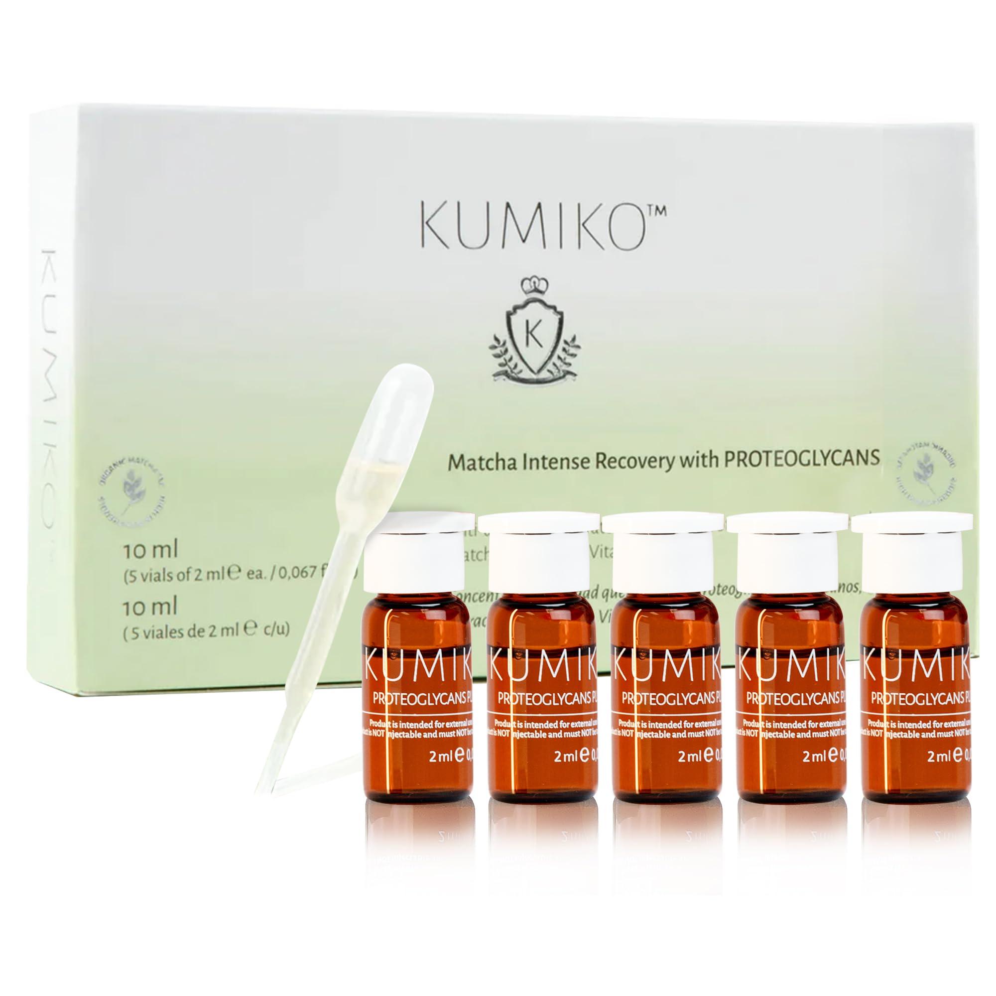 KUMIKO K KUMIKO Ultimate Age Defying Matcha Revitalizing Facial Ampoule for Men and Women - Facial Serum Hydrates & Plumps Skin - Defend, Restore and Rejuvenate All Skin Types with Vitamin C - 5 Vials
