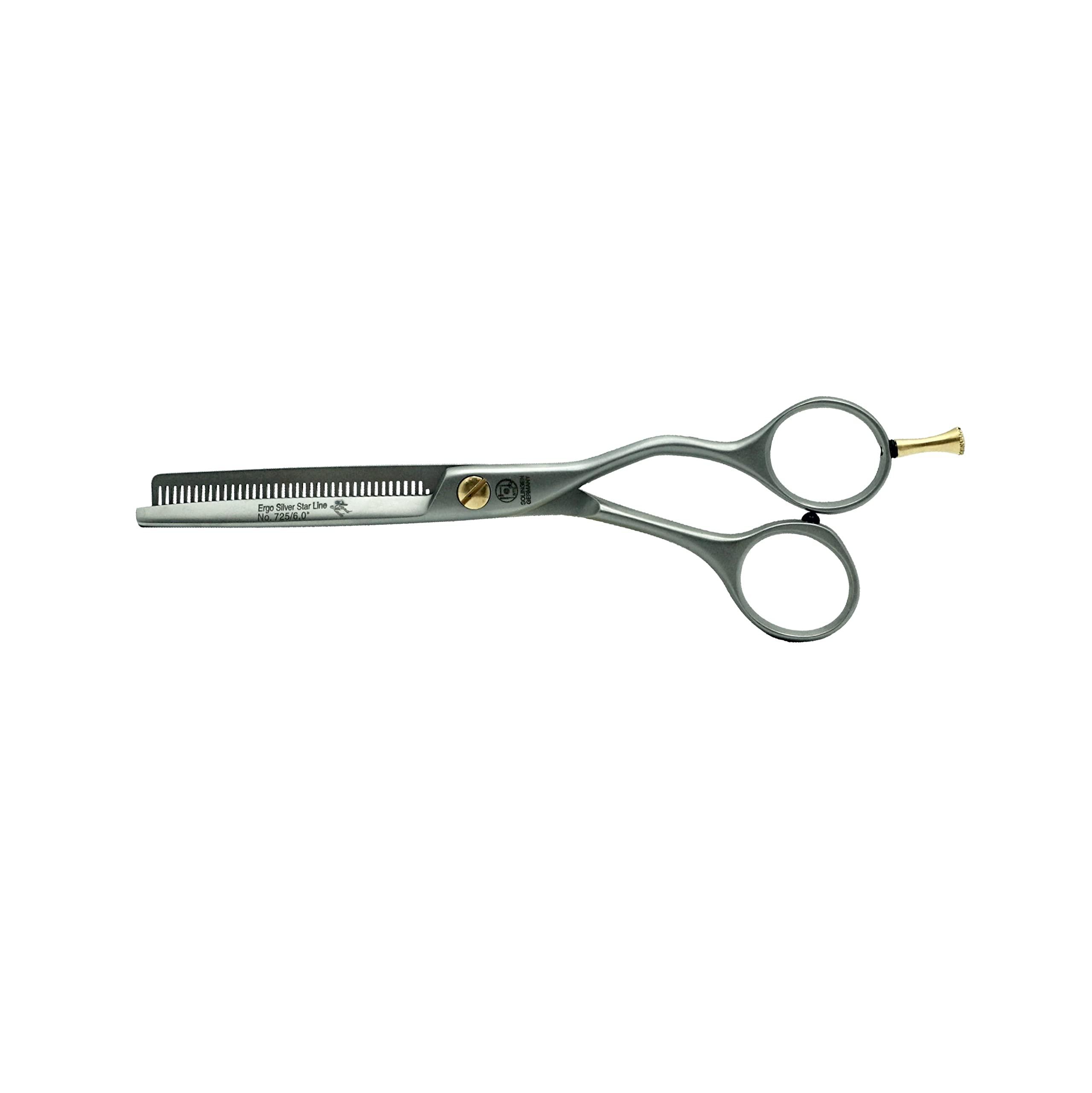 Amelia Beauty Products NTS Solingen 725-6.0, Ergo Silver Star Thinning Shear - Size 6.0"